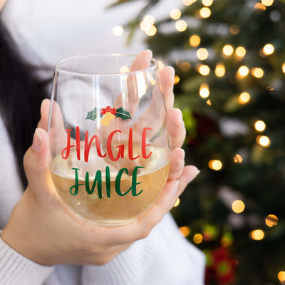 jingle juice wine glass