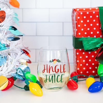 jingle juice wine glass