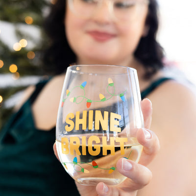 shine bright wine glass