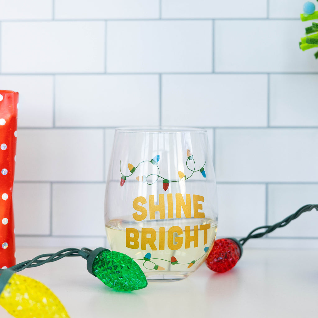 shine bright wine glass