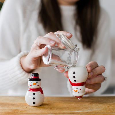 snowmen salt and pepper shakers