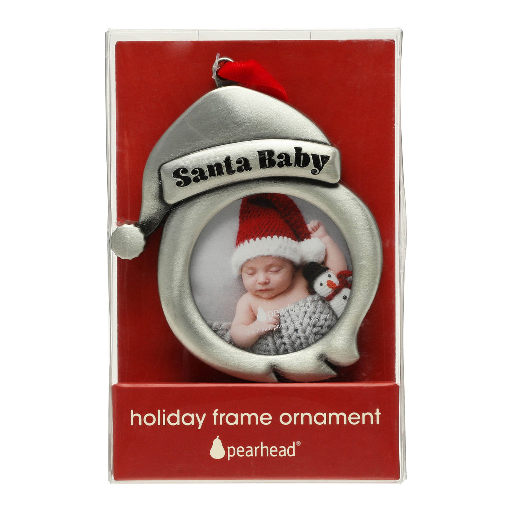 santa baby photo ornament
