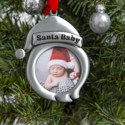 santa baby photo ornament