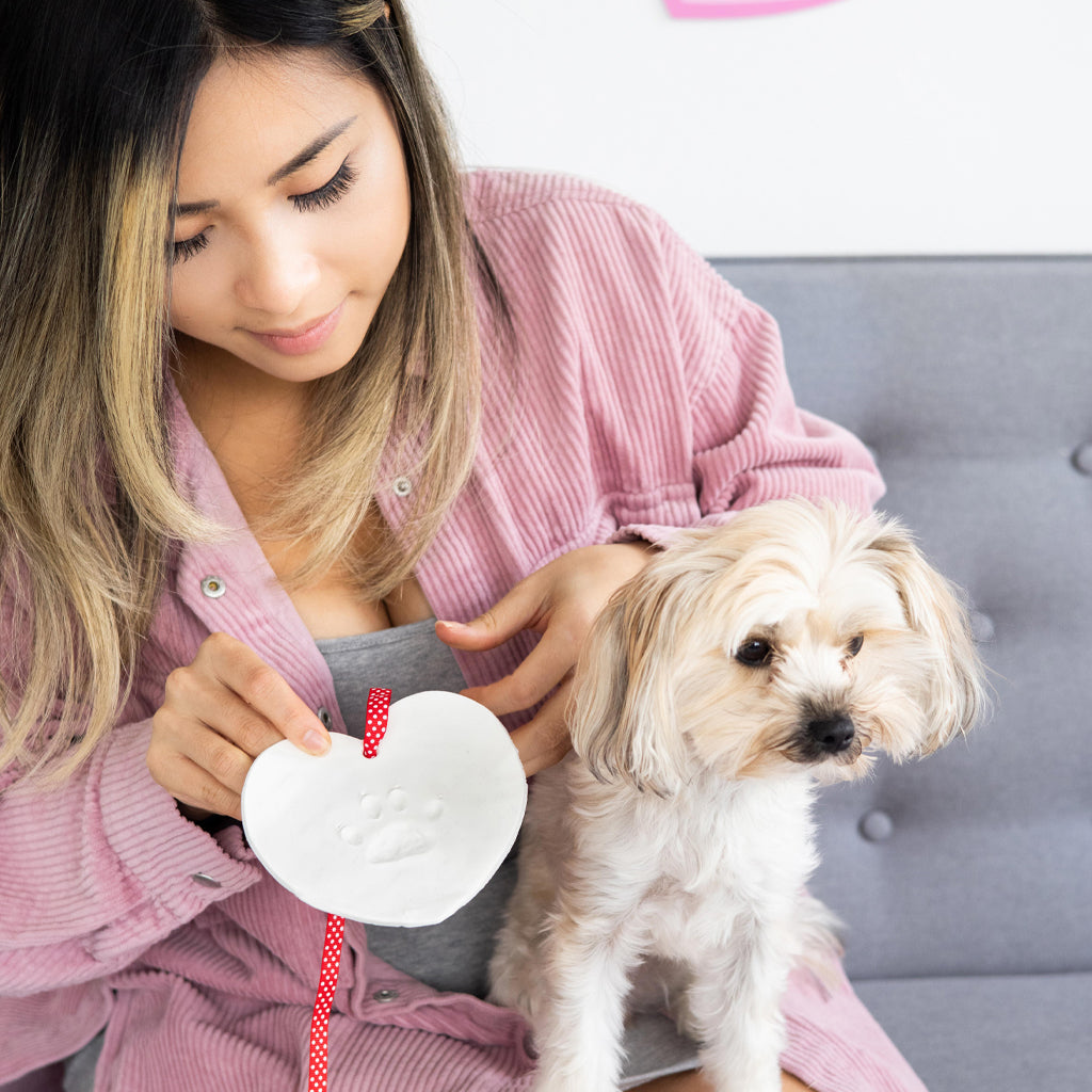heart pawprints keepsake