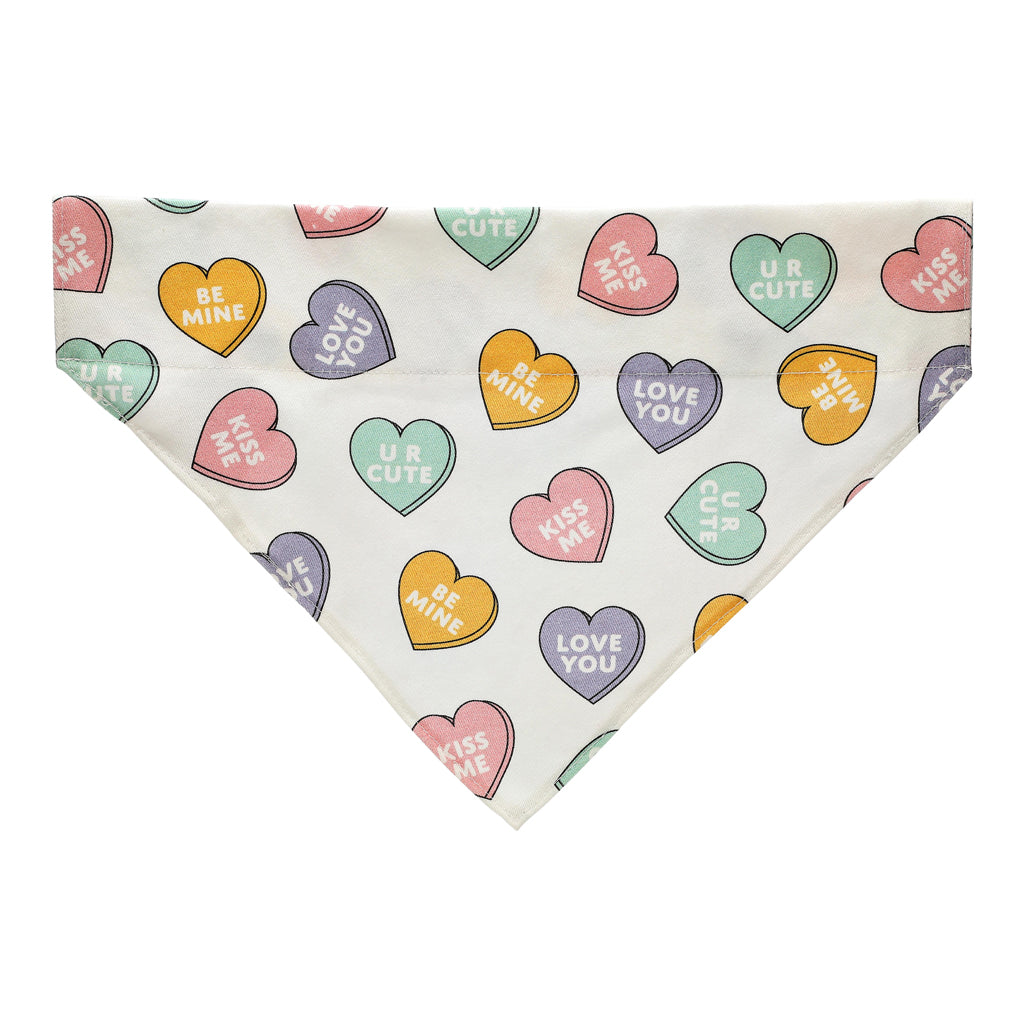 candy heart pet bandana (m/l)