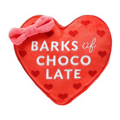 barks of chocolate dog toy