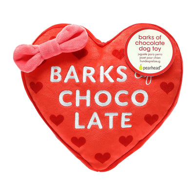 barks of chocolate dog toy