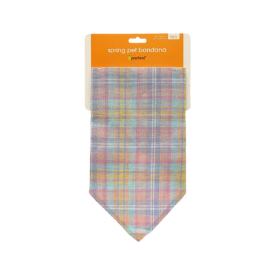 plaid pet bandana (m/l)