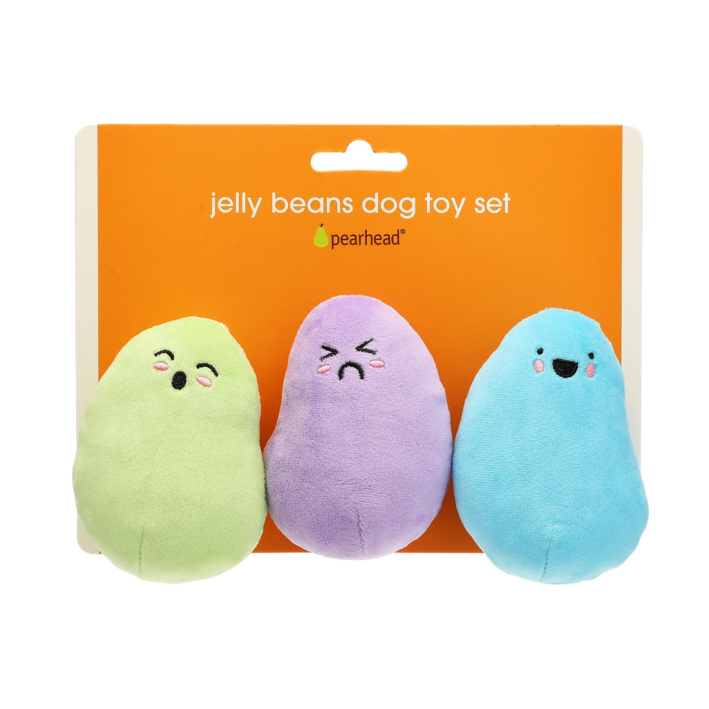 jelly beans dog toy set