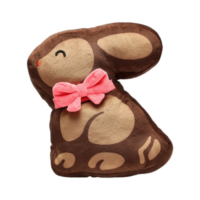 chocolate bunny dog toy