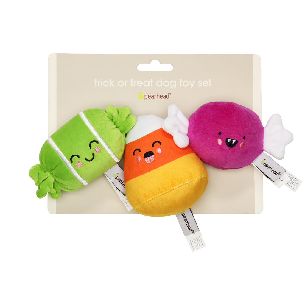 trick or treat dog toy set