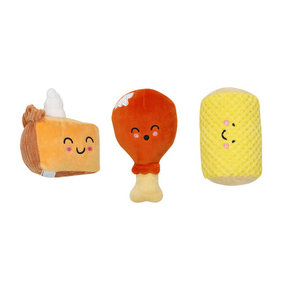 thanksgiving dinner dog toy set