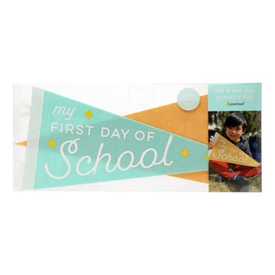 first & last day pennant flag