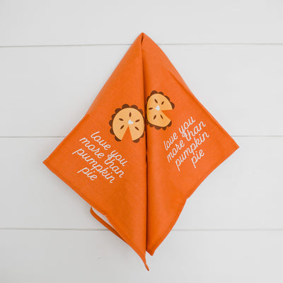 pumpkin pie tea towel set