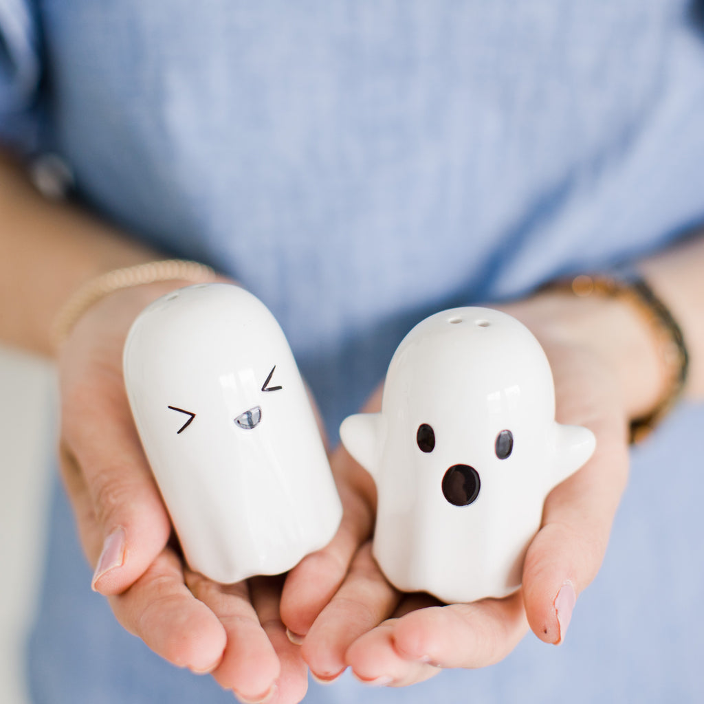 ghost salt and pepper shakers