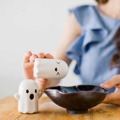 ghost salt and pepper shakers