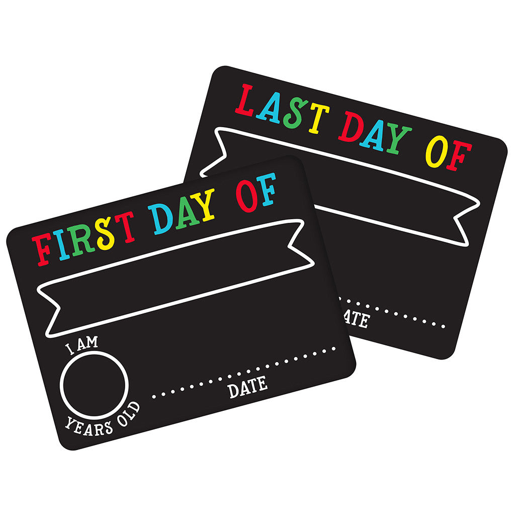 pearhead's first & last day chalk signs