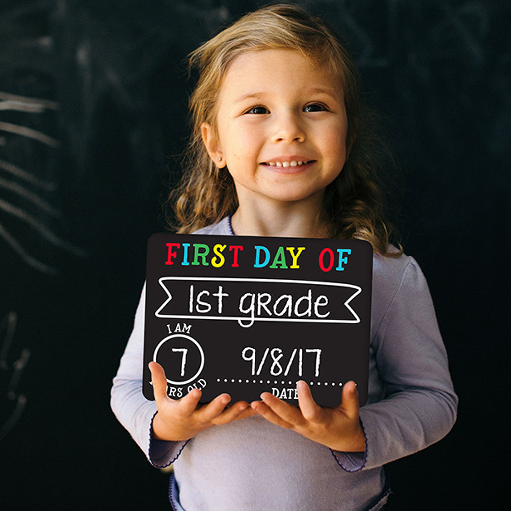 first day of school chalkboard – Pearhead