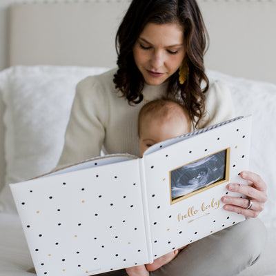 polka dot baby book