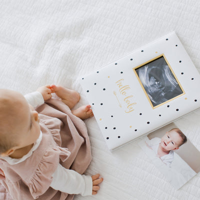 polka dot baby book