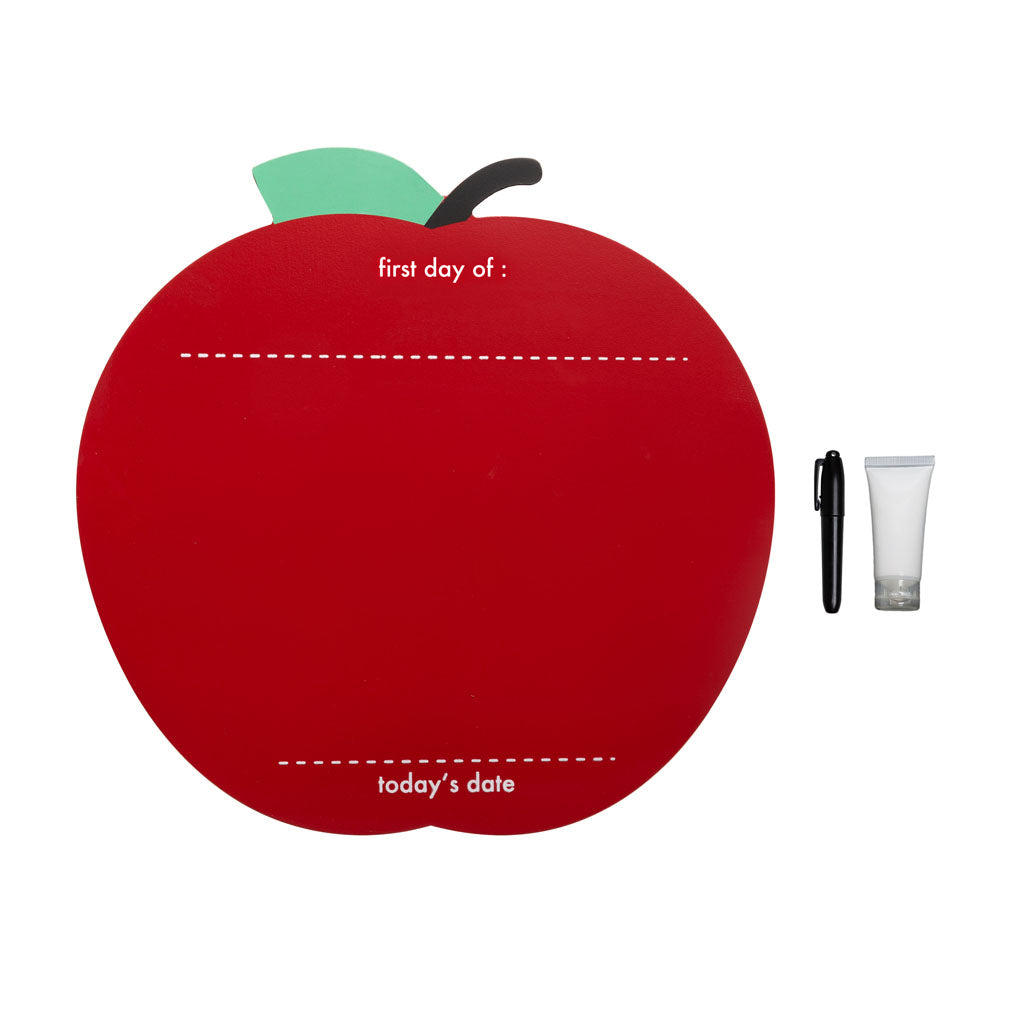 Pearhead's first day of school apple handprint sign