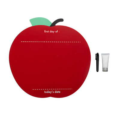 Pearhead's first day of school apple handprint sign