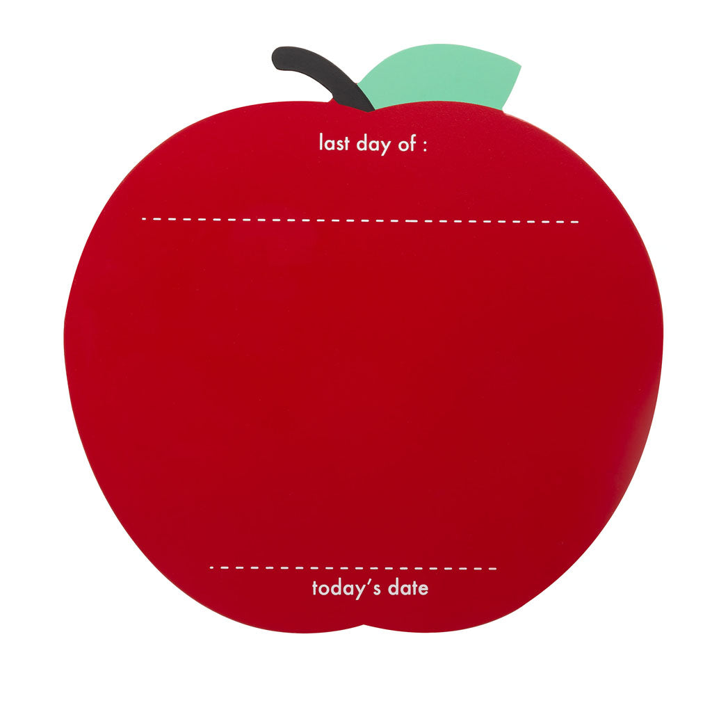 Pearhead's first day of school apple handprint sign