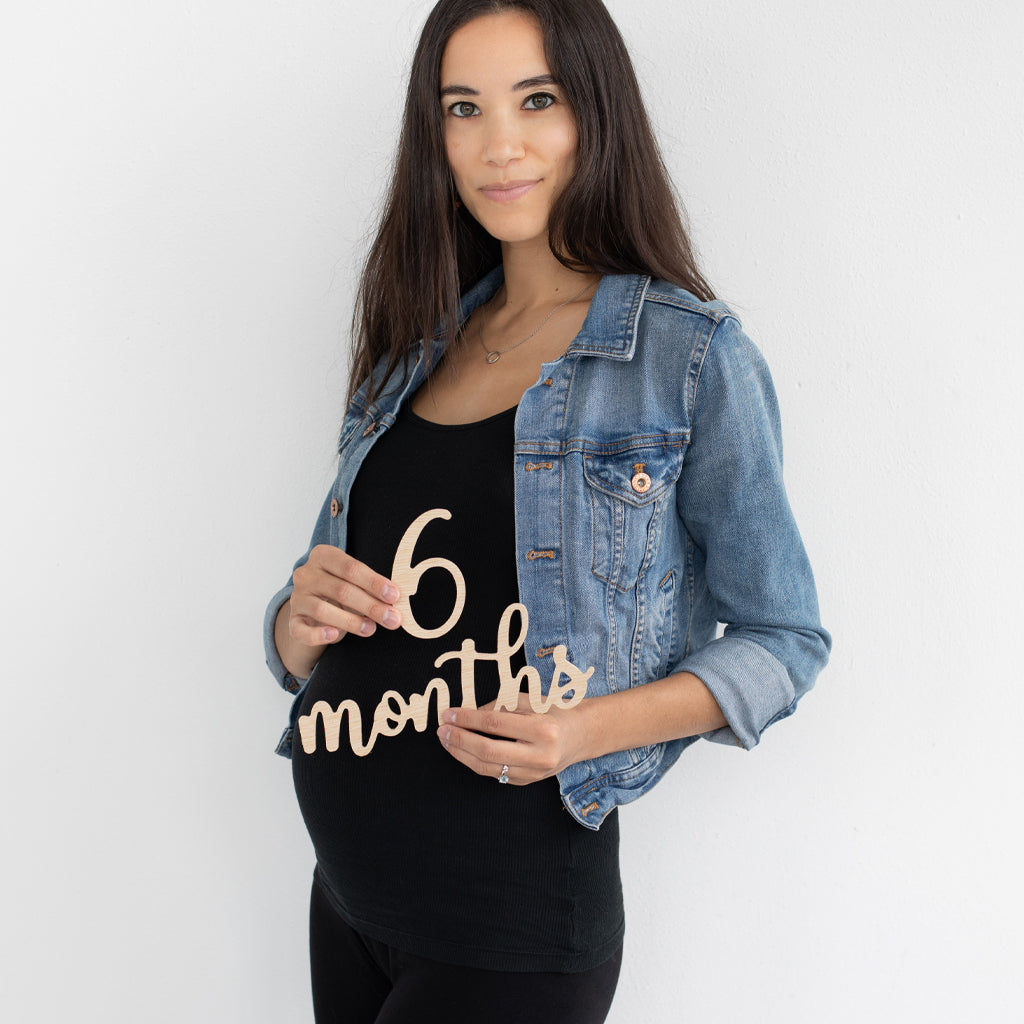 wooden milestone photo props