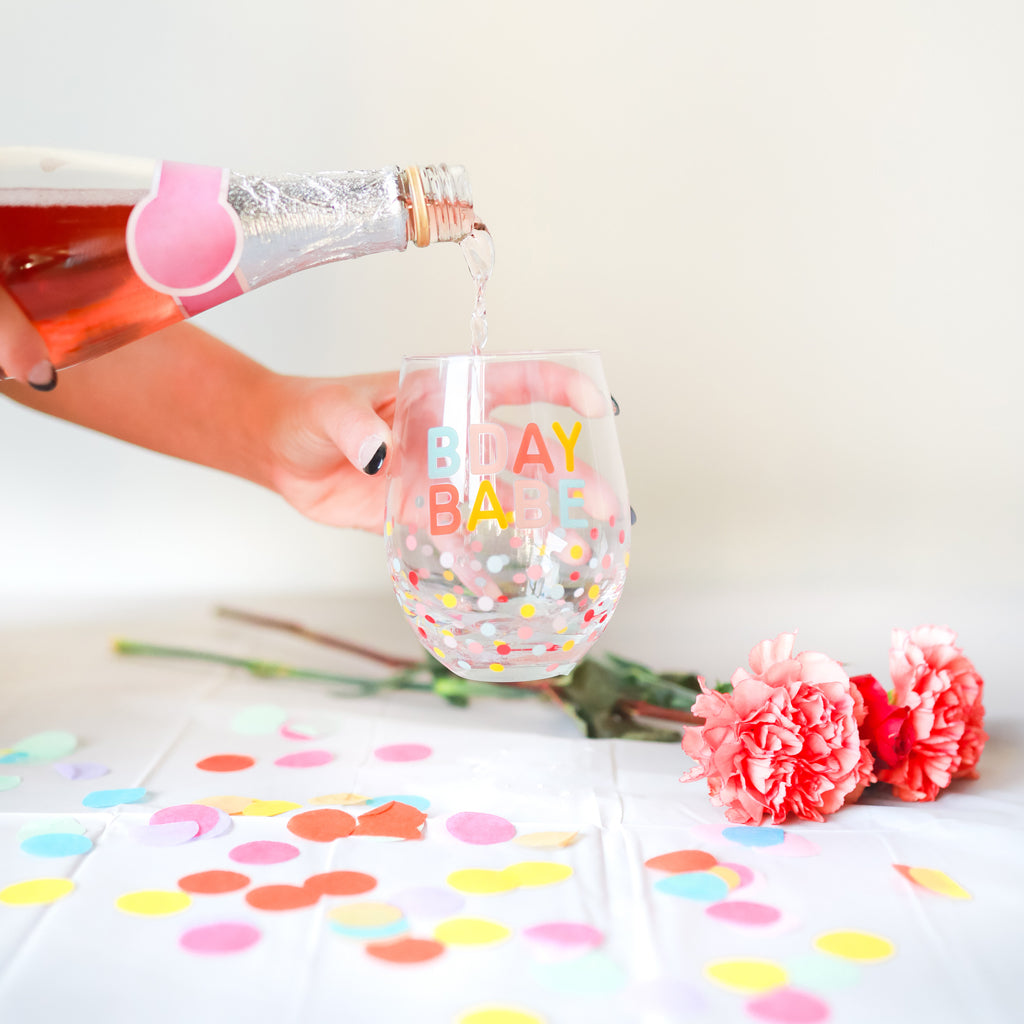 Birthday Girl - Stemless Wine Glass Birthday Gifts for Women - Bday Pa -  bevvee