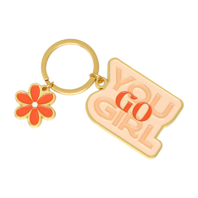 you go girl keychain