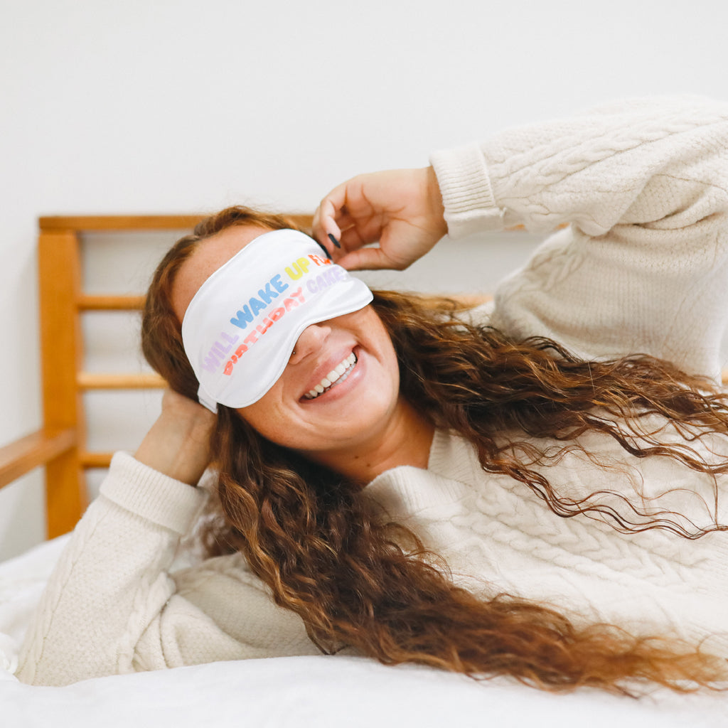 birthday sleeping mask