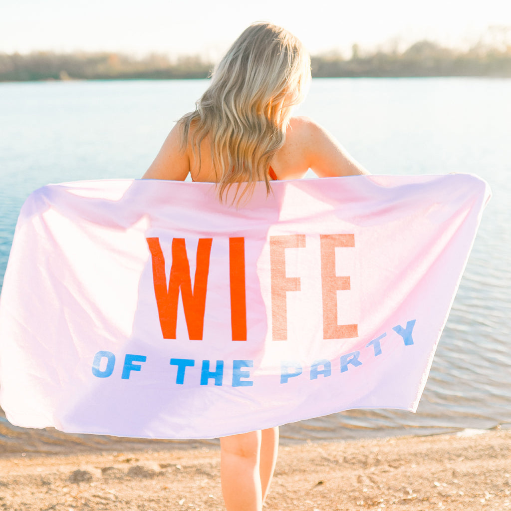 wife beach towel