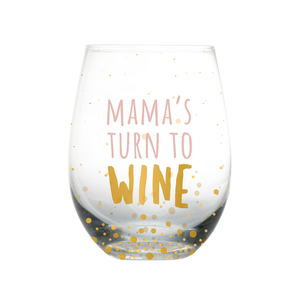 Pearhead's motherhood wine glass