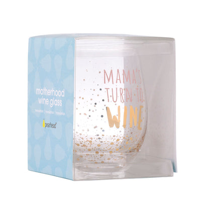 Pearhead's motherhood wine glass
