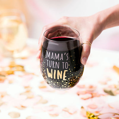 Pearhead's motherhood wine glass