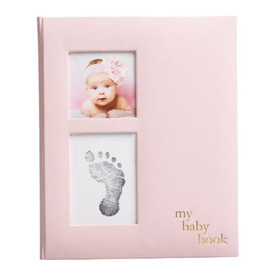 Pearhead's linen babybook #color_pink
