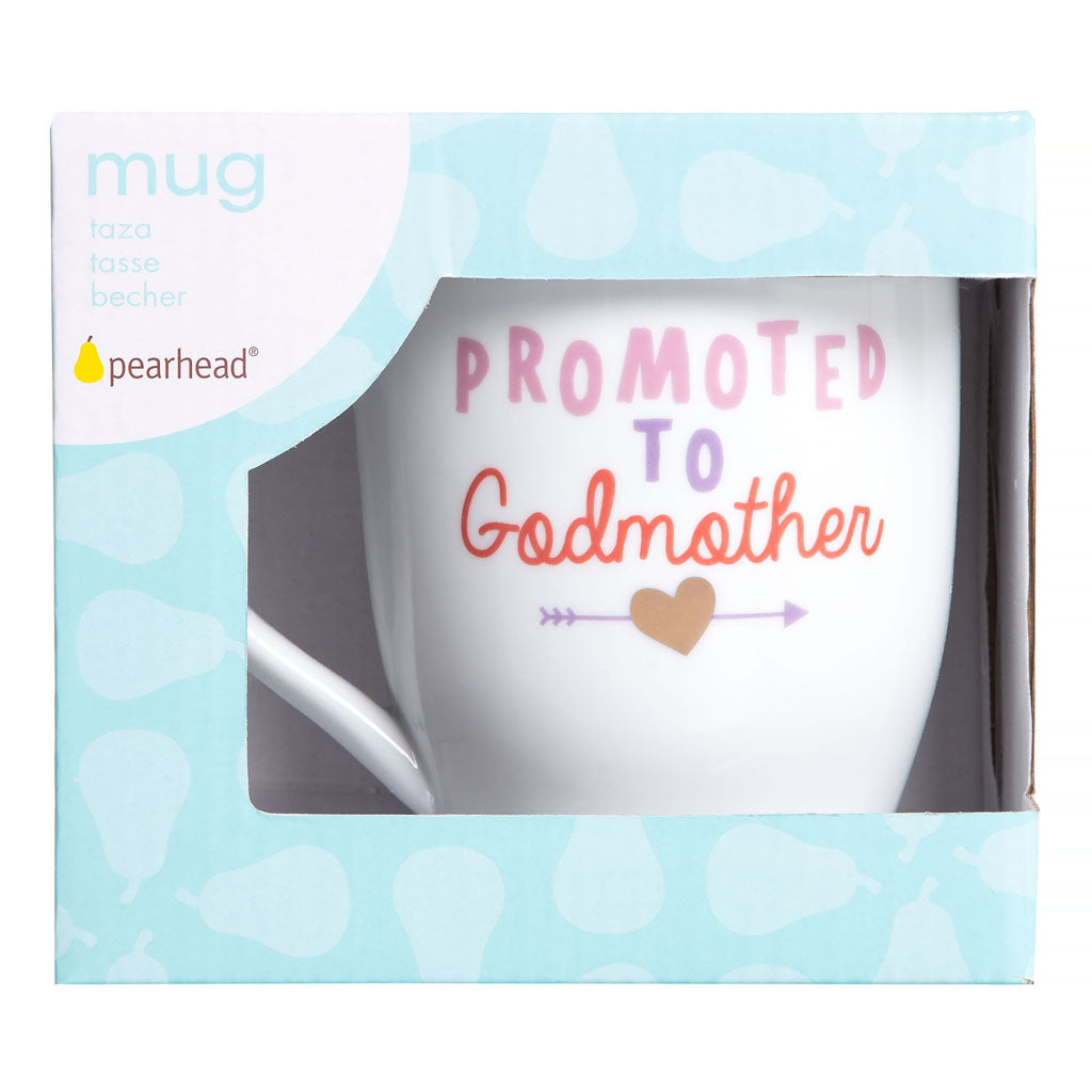 Pearhead's "Promoted to Godmother" Mug