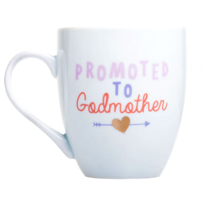 Pearhead's "Promoted to Godmother" Mug