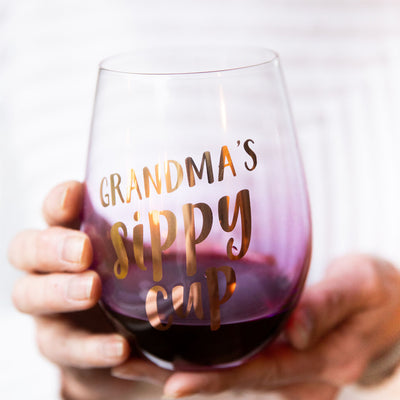 Pearhead's Grandma's Sippy Cup Wine Glass