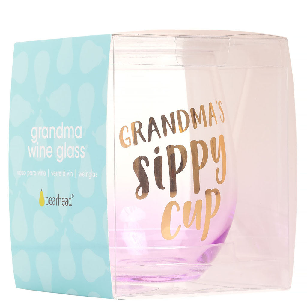 Pearhead's Grandma's Sippy Cup Wine Glass