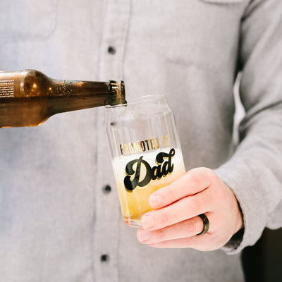 Pearhead's Promoted to Dad Beer Glass