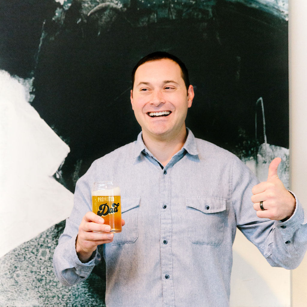 Pearhead Promoted to Dad Beer Mug Pearhead Promoted to Dad Beer Mug