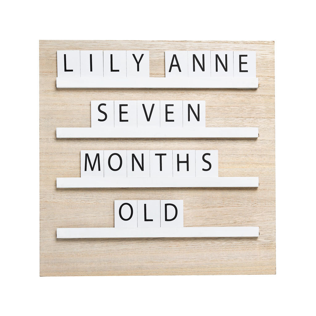 Pearhead's wood tile letterboard