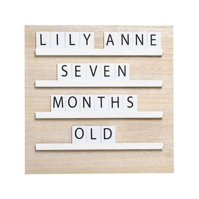 Pearhead's wood tile letterboard