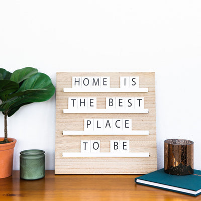 Pearhead's wood tile letterboard