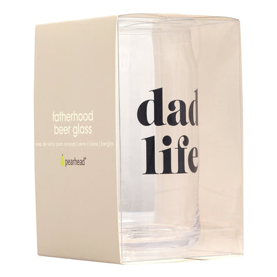 dad life beer glass