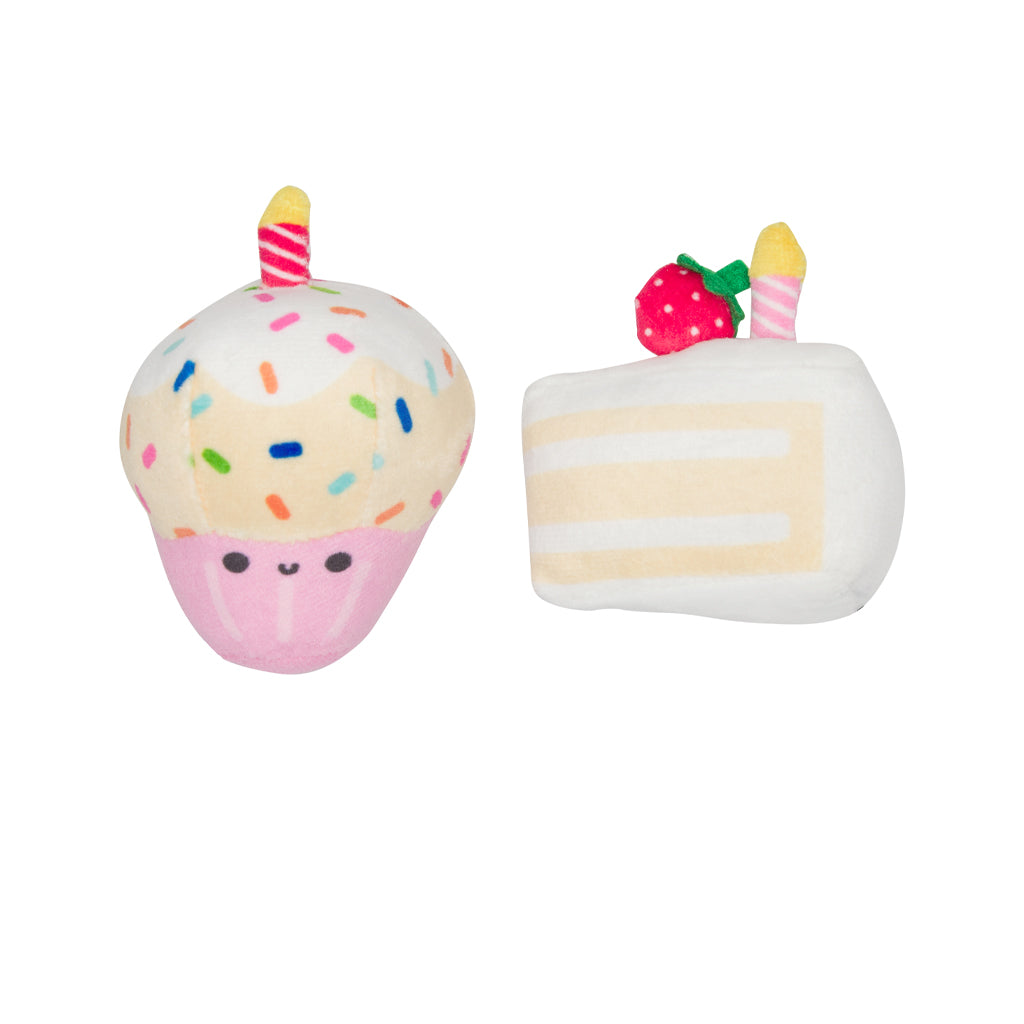 birthday cake cat toy set