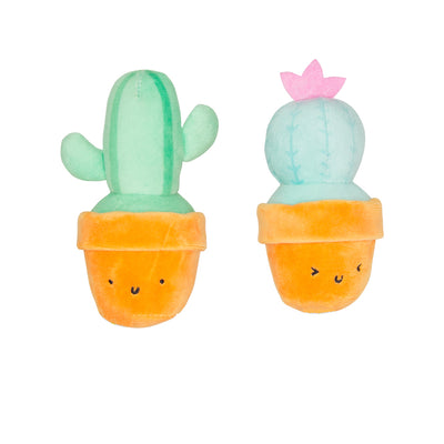 prickly plants cat toy set