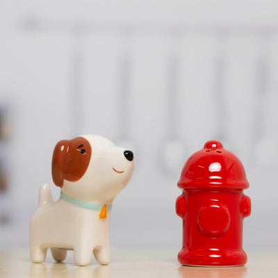 dog's life salt and pepper shakers