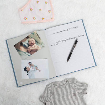 Pearhead's chambray baby book